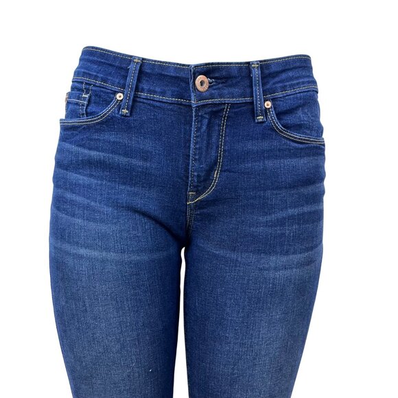 Denizen Levi’s Women's Dark Blue Denim Capri Jeans Stretch Slim Fit Sz 4 - Picture 4 of 10